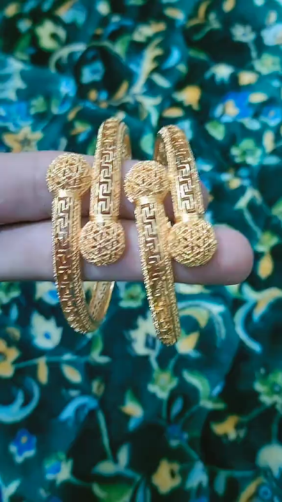 2 Pcs Stylish Snake Design Bangles Pair for Girls – Elegant Glass ...