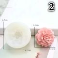 3D Flower Silicone Mold Homemade Soap Candle Molds  Chocolate Cake Decorating Moulds DIY Tools. 