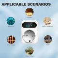 Tuya Socket Thermostat WiFi Cooling Heating Smart Temperature Controller 16A Outlet Plug Time Switch With External Sensor . 