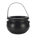 Candy Cauldron Halloween Bucket Witch Basket Plastic Treat Black Pot Bowl Kettle Trick Pumpkin Holder Or Goodie Photo Costume. 
