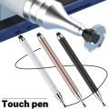 Touch Pen Stylus Pen 2 In 1 Universal Capacitive Touch Screen Stylus Touch Pencil Dual Tip Silicone Disc Stylus Pen for Android Tablet Mobile Laptop Drawing Writing No Charging Required. 