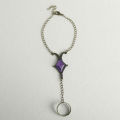 Game Charlotte Kaname Madoka Akemi Homura Accessories Gem Bracelet Rhombus Purple Gem Props Bracelet Fashion Jewelry. 