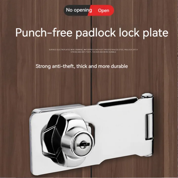 1/2PCS%203"%20Punch-free%20With%20Lock%20Drawer%20Locks%20Letter%20Box%20Locker%20Double%20Door%20Cabinet%20Lock%20Office%20Cabinet%20Security%20Combination%20Lock%20-%20Image%202