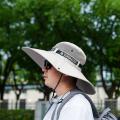 Summer Large Sun Hat Men Women Breathable Fishing Caps Sun UV Protection Mesh Fisherman Hat Hiking Outdoor Beach Cap. 