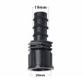 1PC 1/2 3/4 Female Male Thread To 1/2 3/4 1 Inch Garden Hose Barb Connector 16mm 20mm 25mm Plastic Irrigation Pipe Fitting. 