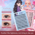 BQI 10 Rows Glue-Free Natural False Eyelashes Convenient Makeup Tool, Soft & Comfortable Wearing Lower Eyelashes. 