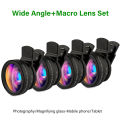 2in1 Phone Camera Lens Kit 12.5X Macro Lens for iPhone 16 15 14 0.45X Wide Angle Lens for S25 clip on Lens.