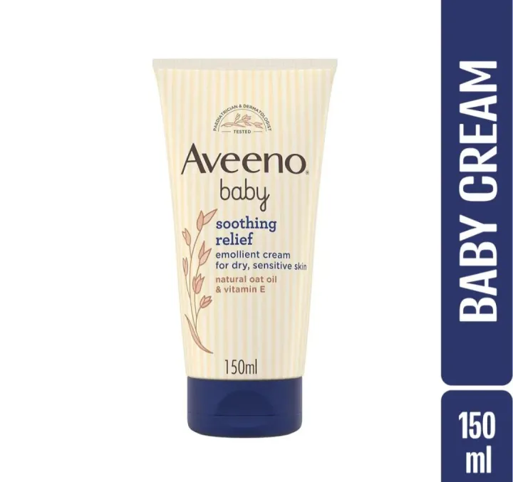 Aveeno baby soothing relief emollient cream France 150 ml