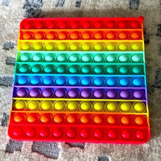 Big Size Pop 100 Bubble Fidget Biggest Toy, Square 100 Bubbles Large Pop Fidget Toy