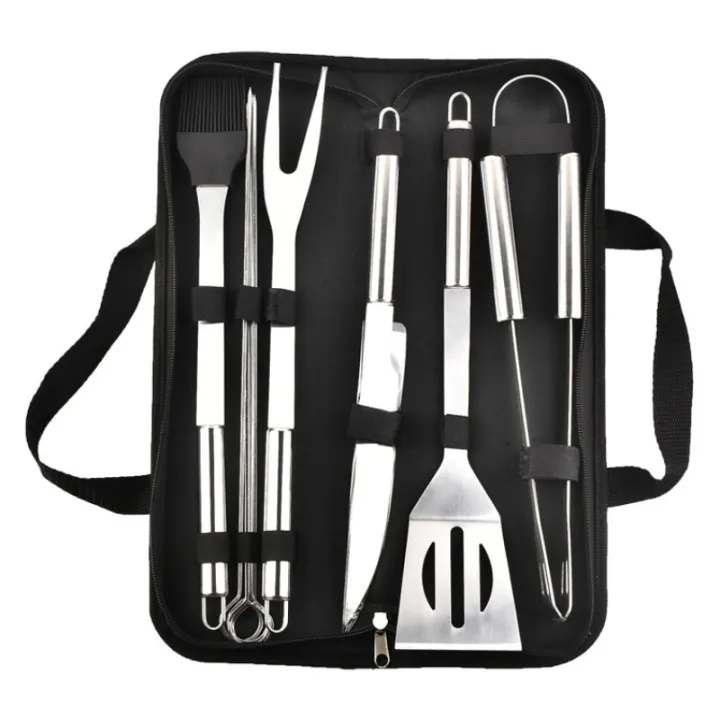 Stainless%20steel%20oven%20set%20barbecue%20combination%20tool%20outdoor%20BBQ%20barbecue%20set%20barbecue%20set%20storage%20portable%20cloth%20bag%20baking%20tool%20-%20Image%203