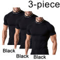 Men Bodybuilding Quick Dry Casual Compression Short Sleeve T-Shirt Man Gym Fitness Clothing Sport Running Workout Tee Sweatshirt. 