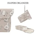 Baby Diaper Bag Reusable Waterproof Wet/Dry Storage Nappy Bag For Disposable Carrying Diaper Clothes Organizer Handbag. 