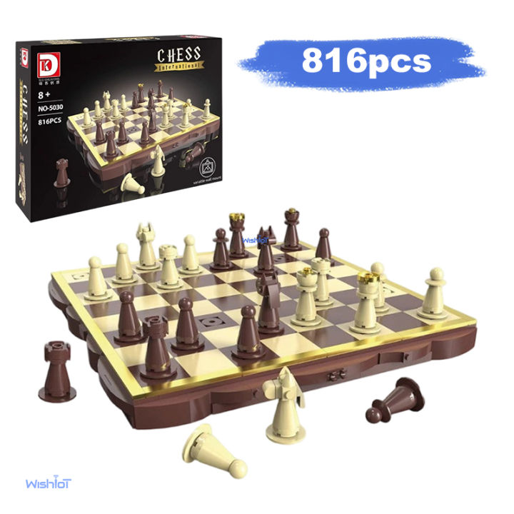 Chess Wall Art Building Set 816PCS DIY 3D Chessboard Model Display for ...