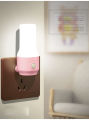 Ready-to-send wall lamp, room wall lamp, push button, adjustable light, 2 colors, plug-in, energy-saving. 