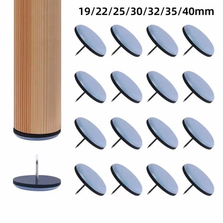 16/19/22/25/32/38mm Table Chair Foot Sliders Round Furniture Legs Pads With Screw Cabinet Sofa Glides Floor Protectors Sliders