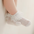 Baby Girls Socks Princess Lace Kids Socks Summer Thin Mesh Children Cotton Socks Boneless Newborn Tube Socks For 0-8Y.