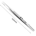 Stainless Steel Tweezers Adjustable Slide lock Antistatic Tweezers Jewelry Making Tool For Electronic Component Repair Tools. 