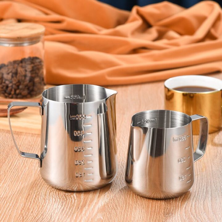 Stainless%20Steel%20Milk%20Frothing%20Jug%20Silver%20Frother%20Coffee%20Latte%20Container%20Metal%20Pitcher%20Barista%20Cup%20-%20Image%202