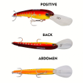 1pc 20cm Floating Fishing Lure with Hooks - Lifelike Artificial Bait for Freshwater and Saltwater Fishing.