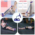 4 Tube Elastic Pull Rope Abdominal Ankle Pedal Home Gym Sport Training Fitness Equipment. 