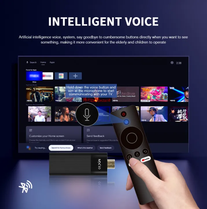 MX10%20F3%20Dongle%20TV%20Inteligente%204K%20Allwinner%20H313%2060fps%202G+16G%20Android%2013%20WiFi%206%20Control%20por%20Voz%20Smart%20TV%20Box%20-%20Image%203