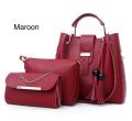 3-Piece Women’s Handbag Set with Adjustable Long Shoulder Strap - Textured PU Leather Large Capacity Tote Bag with Crossbody Purse & Mini Pouch - Stylish Ladies Casual Fashion Bags - New 2026 Collection. 