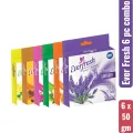 Ever Fresh (6 Piece Combo) Bathroom Air Freshener (Lemon, Orange, Lavender, Jasmine, Rose & Sandal) 50 gm x 6.