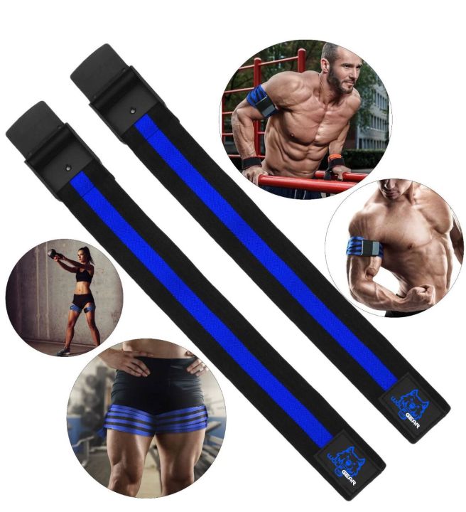 WOLF GEAR- Occlusion Training Bands Flow Restriction Training wraps Fitness 2X