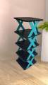 1 pcs Multi-Layer Folding Shoe Rack: 5-Layer Adjustable Plastic Storage for Shoes, Easy to Assemble. 