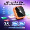 2026 New Mini Slim [USB C], 2-in-1 Wireless CarPlay Adapter & Android Auto Adapter, Plug & Play, 5s Auto-Connect Wireless Carpla. 