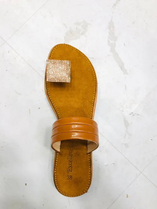 Womens%20One%20Finger%20Gorgeous%20Simple%20Flat%20Sandal%20-%20Ladies%20Diamond%20cut%20Shoes%20-%20Image%205