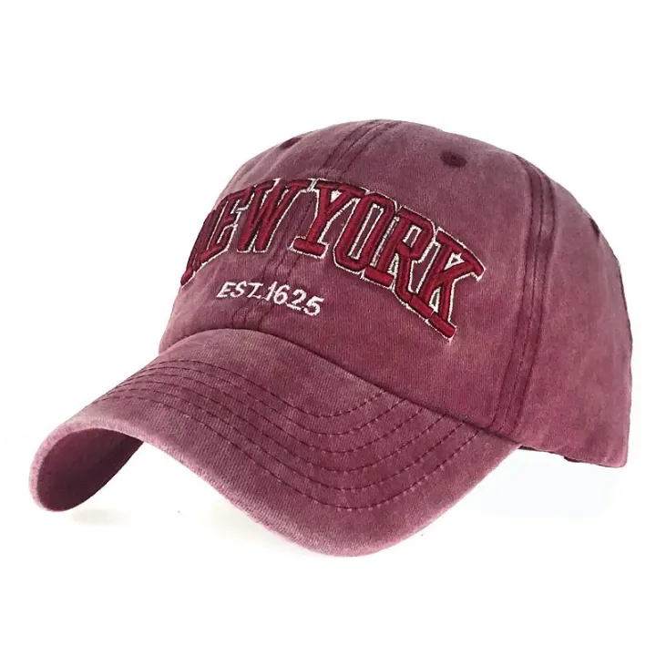Hot%20Sale%20Hat%20New%20Spring%20And%20Autumn%20Washed%20Cloth%20Baseball%20Cap%20Embroidered%20Letters%20New%20York%20-%20Image%206