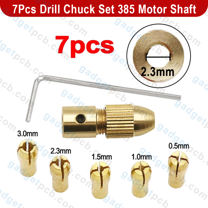 7Pcs%20Mini%20Drills%20Chucks%20Set%20385%20Motor%20Shaft%20Drill%20Chucks%20Adapter%202.3mm%20Bore%20Drill%20Chuck%20Set%20Small%20Electric%20Drill%20Bit%20Collet%20Mini%20Twist%20%20for%20Rotary%20Tools%20-%20Image%202