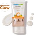 Mamaearth Vitamin C Daily Glow Lumi Face Cream | Moisturized Skin with Highlighter Like Glow | Relieves Dullness & Revives Natural Radiance | Lightweight & Non Sticky | 1.06 Oz/30g. 