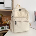 Japanese-Style Washed Canvas Vintage Small Backpack for Female College Students, Trendy Casual Versatile Mini Hiking Backpack. 