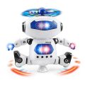 Musical Walking Dancing Robot Toy for Kids, Flashing Lights, 360° Body Spinning, Toddlers Bosys Girls Fun Toy Figure (Model 1). 