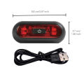 Luces Para Casco Bike Taillight Motorcycle Bicycle Helmet Safety Signal Warning Rear Lamp Waterproof Moto Helmet LED Light. 