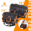Muscle cow high quality waterproof tool bag for electrician and mechanic, size 13 "and 16". 