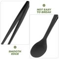Multi-functional Sauce Spoon 2in1 Design Portable Food Tweezers Stainless Steel Metal Spoon Chopstick Kitchen Utensil. 