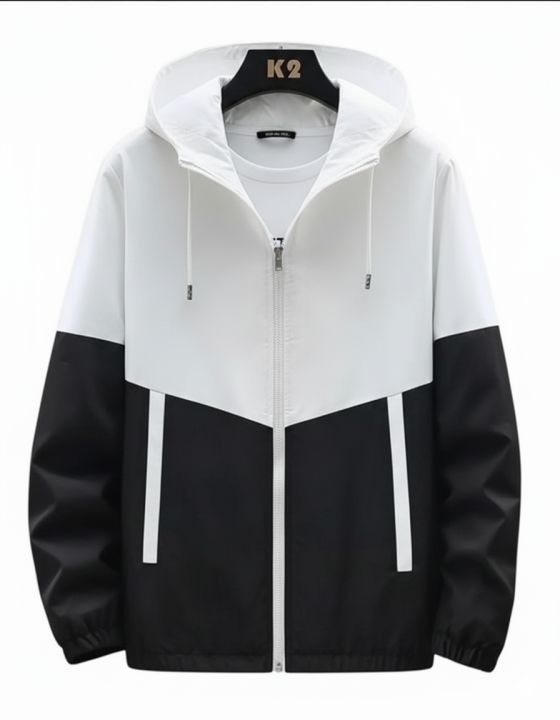 New Summer Men's Single Pcs  Black And White Patchwork Jacket