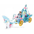 Sluban 191PCS Friends Winter Princess Ice and Snow Carriage Assembly Bricks Creative Building Blocks Educational Toys for Girls. 