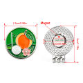 1.18" Lucky Clover Golf Ball Mark w Magnetic Golf Hat Clip 30mm Green Four Leaf Clover Golf Marker Training Aids. 