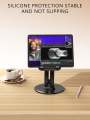 360° Rotatable Metal Base, Tablet and Phone, Computer Stand - Ingeniously Designed Portable Desk Mount for Reading and Stud.