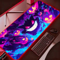 Computer Backlight Mouse Pad Pokemon Pikachu Gengar RGB Gaming MousePad Large LED Gamer Keyboard Pad XXL PC Desk Mat Tapis. 