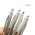 0.5 0.7 0.9mm Metal Mechanical Pencil with Eraser Set 2B/HB Lead Art Sketch Drawing Supplies Automatic Pencil Writing Stationery. 