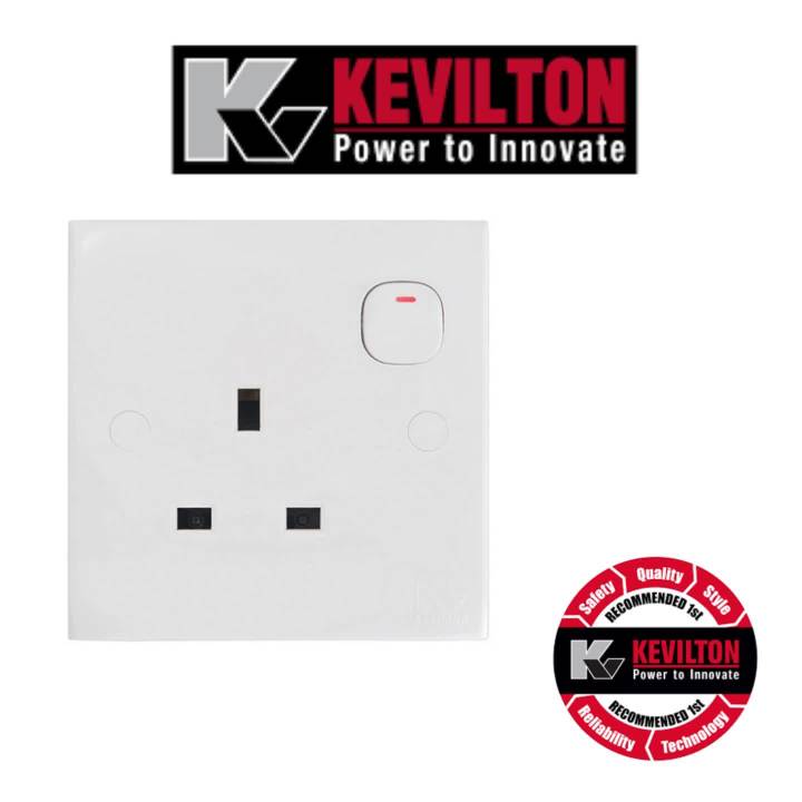 Plug Base  13A   Kevilton  Switched Socket Outlet Life time warranty