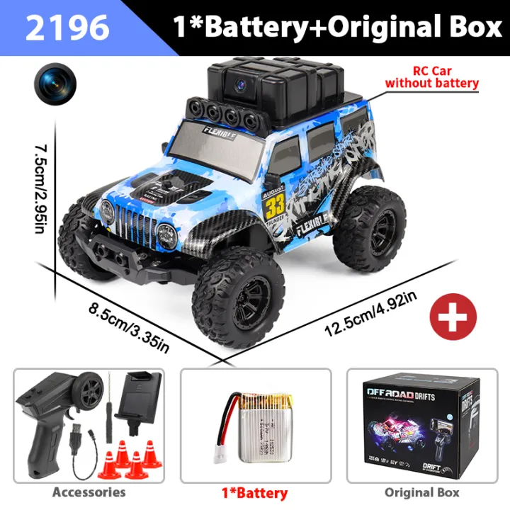 1:32%20Mini%20RC%20Car%20With%20Camera%2020Km/h%20Remote%20Control%20Off-Road%20High%20Speed%20Racing%20Drift%20Children%20Electric%20Toy%20Crawler%20for%20Kids%20%20-%20Image%207