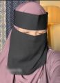 Extra Short 1 Layer Niqab for Muslim Women Short Niqab for Women. 