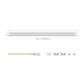 1.64FT/50CM T8 LED Tube Light Integrated Fluorescent Bar Lamp Aluminum Shell 220V 110V EU US For Garage Ceiling Wall Warehouse. 