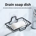 Stainless Steel Wall Mounted Soap Holder No Drill Bathroom Hanger Holds 2 Soaps  for Halloween Christmas Home Use. 